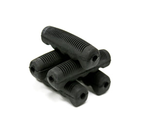 J Price's Black Rubber Hand Grips to Fit 3 quarters inch tube (1.905cm)